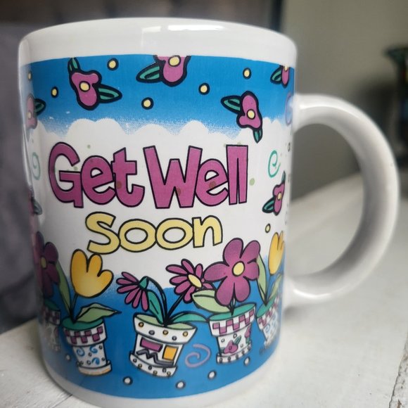 "Get Well Soon" Colorful Ceramic Mug - Picture 1 of 2